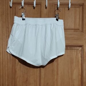 Women's Classic White Athletic Shorts